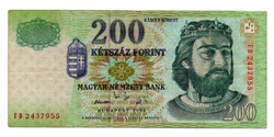 200 Forint Bankjegy 2005 FD F
