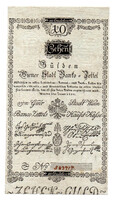 10 Gulden Bankócédula 1800 Bécs gVF