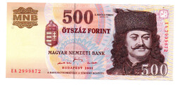 500 Forint Bankjegy 2001 EA UNC