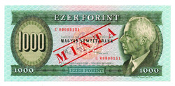 1000 Forint Bankjegy 1983 November C sorozat MINTA