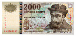 2000 Forint Bankjegy 2005 MINTA UNC