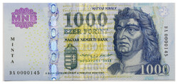 1000 Forint Bankjegy 2015 MINTA