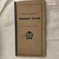 Népiskolai Tanulmányi Értesítő Alsógöd