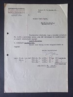 Wolfner Gyula és Tsa Számla Kormos Jenő részére 1947