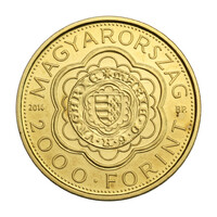 Mária aranyforintja 2000 Forint 2014