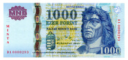 1000 Forint Bankjegy 2006 MINTA