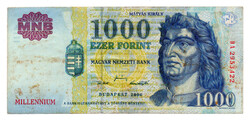 1000 Forint Bankjegy Millennium 2000 DA F