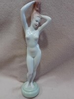 2505/6 Aquincum porcelán kézzel festett álló akt figura