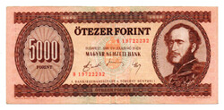 5000 Forint Bankjegy 1990 H sorozat VF
