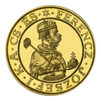 Ferenc József Millenniumi 9 Dukát Utánveret Réz Próbaverete