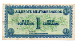 Ausztria 1 Schilling Bankjegy 1944 aXF