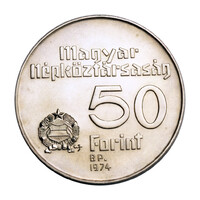 Magyar Nemzeti Bank 50 Forint 1974 BU 16g Ag640