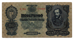 20 Pengő Bankjegy 1930 F