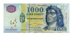 1000 Forint Bankjegy Millennium 2000 DB F