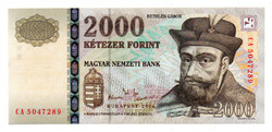 2000 Forint Bankjegy 2004 CA EF