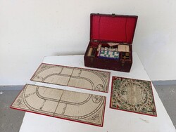 Antik játék francia társas játék készlet dobozában társasjáték 961 3061