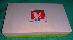 Vintage PAPÍRIPARI VÁLLALAT- POLITÚR ÉS VEGYITERMÉK KSZ- bélyegzőpárna 11 x 6 cm GYÁRI ÁLLAPOTBAN !!