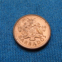 Barbados  1 cent  2000