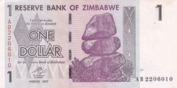 1    Dollár     2007      Zimbabwe