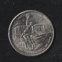One Dollar 1972 Sixtieth year Grey Cup emlékérme