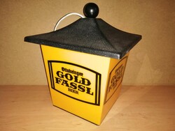 GOLD FASSL BIER feliratú reklám mennyezeti lámpa