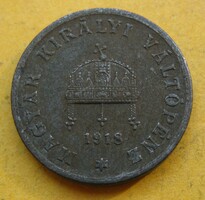 Magyar 2 fillér 1918 (H77)