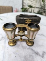 Antik Gyöngyház làtcső tàvcső eredeti dobozában jelzett! Videó! Operatàrcsa