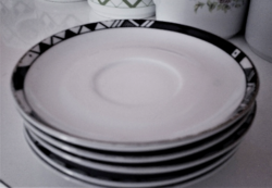Alföldi  art deco porcelán alátét tányér, 5 db