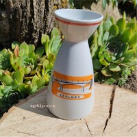Szolnok emlék Kőbányai Drasche porcelán váza