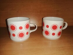 Alföldi porcelán, centrum varia, napocskás bögre párban (34/d)
