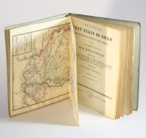 1833 - Ferenczy József - Tekintetes Pest Pilís és Sólt vármgyék kézzel színezett térképpel  !!