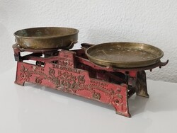 Antik Salgótarjáni Réz tányéros mérleg