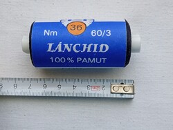 Cérna 010 - Lánchíd perzselt mercerezett NEM színtartó varrócérna