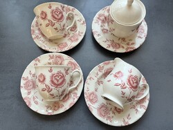 Csodaszép rózsás cappuccinos porcelán szett -Boszorkány konyha