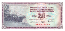 Jugoszlávia 20 dinár 1978 UNC