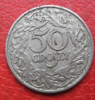 Lengyelország 50 groszy 1923 (H81)