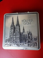 Fém dombornyomott " Kölner Dom" STOLLWERCK bonbonos doboz