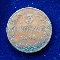 Lengyel 3 Grosze 1840 .
