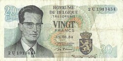 20 frank francs 1964 Belgium 1.