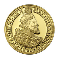 A legértékesebb magyar érmék II. Mátyás 10 Dukát 1612 K-B