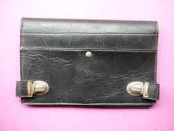 Fekete műbőr autós táska