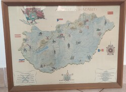A népért a hazáért,régi szocialista térkép 1971