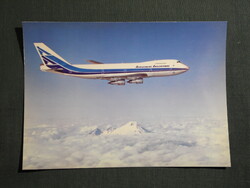 Képeslap,Argentína,Aerolineas Argentinas légitársaság,Boeing 747 repülőgép,1980-