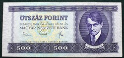 Ötszáz Forint 1969 június 30. , szép állapot , régi magyar papír pénz , 500