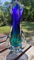 Nagy méretű cseh vagy  muránói sommerso üveg váza