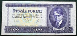 Ötszáz Forint 1975 október 28. , szép állapot , régi magyar papír pénz , 500