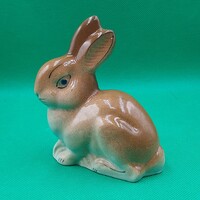 Ritka gyűjtői lengyel Chodziez porcelán nyúl, nyuszi figura