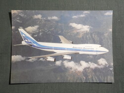 Képeslap,Argentína,Aerolineas Argentinas légitársaság,Boeing 747 repülőgép,1980-