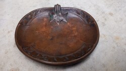 Art Deco réz névjegykártya tartó
