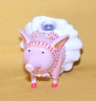 Malac, röfi porcelán sószóró figura